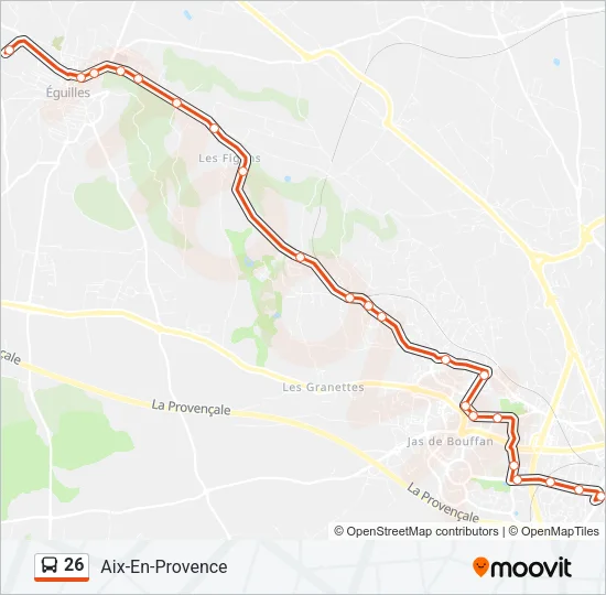 26 Bus Line Map