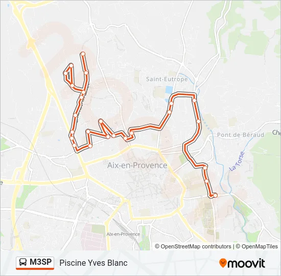 M3SP Bus Line Map