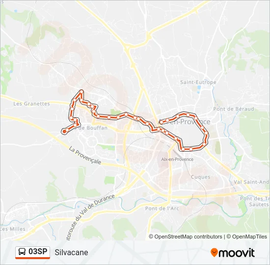 03SP Bus Line Map