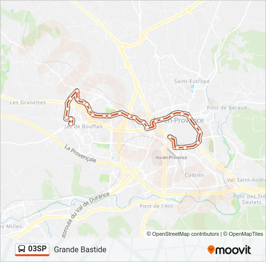 03SP Bus Line Map