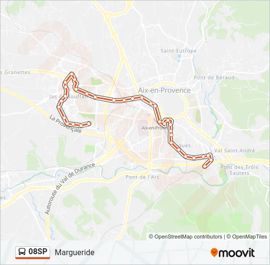 08SP Bus Line Map