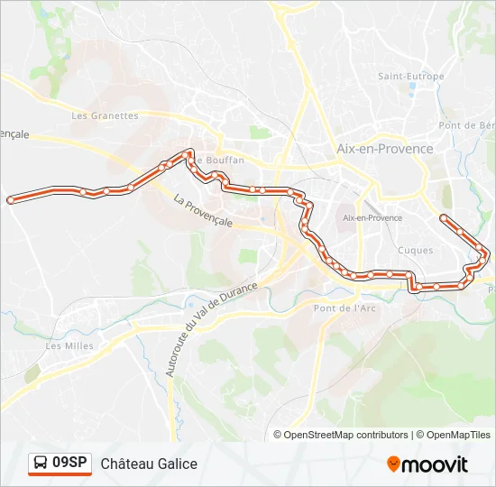 09SP Bus Line Map