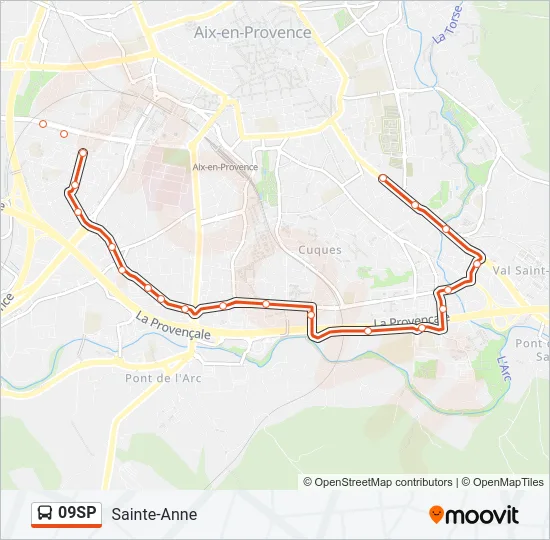 09SP Bus Line Map