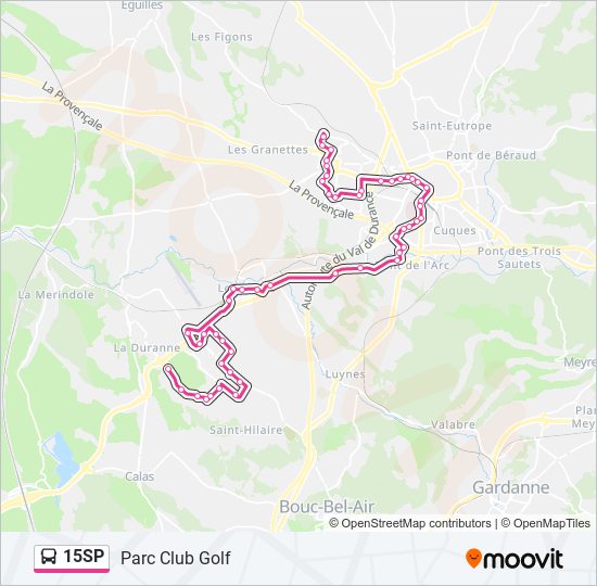 15SP bus Line Map