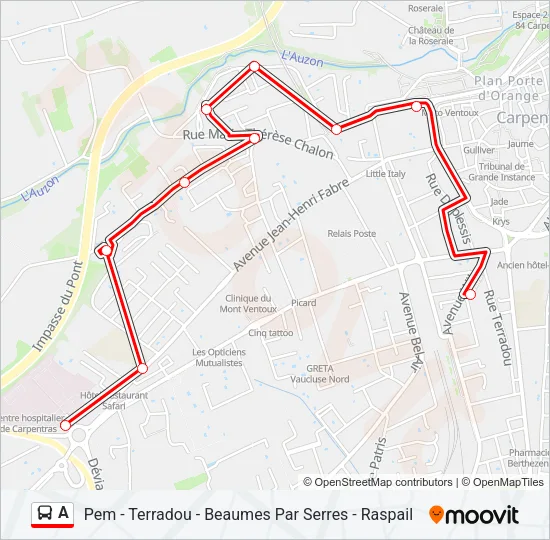 A Bus Line Map