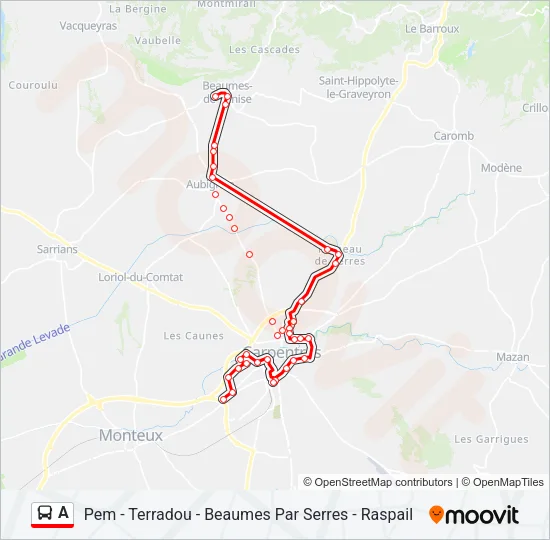 A Bus Line Map