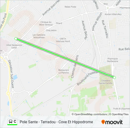 C Bus Line Map