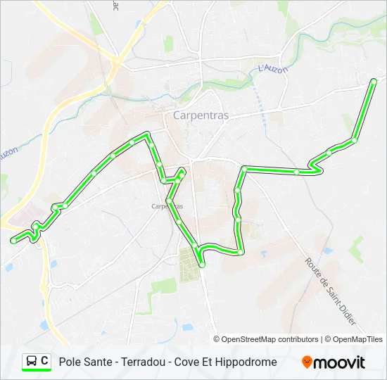 C Bus Line Map