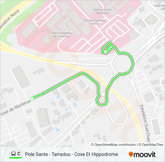 C Bus Line Map