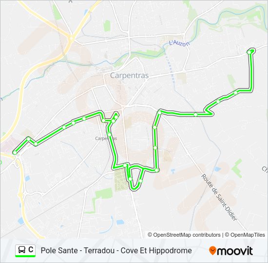 C Bus Line Map