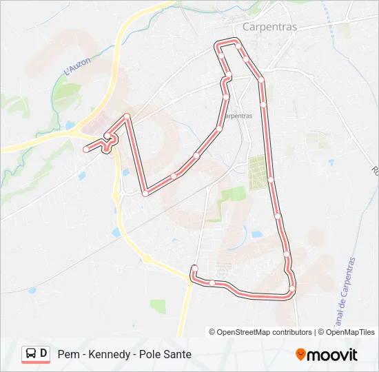 D Bus Line Map