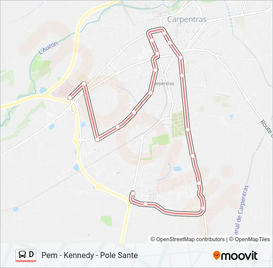 D Bus Line Map