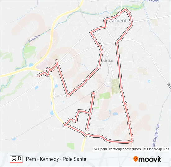 D Bus Line Map