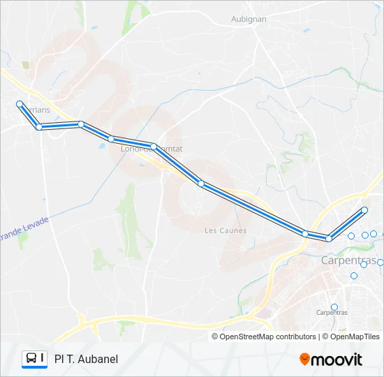 I Bus Line Map