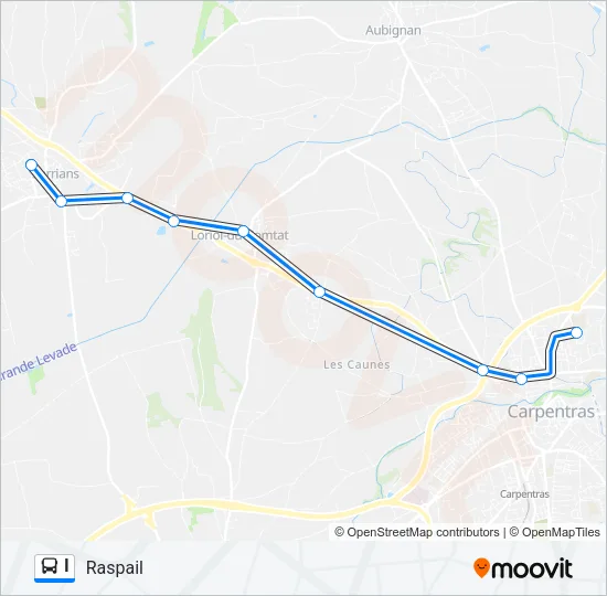 I Bus Line Map