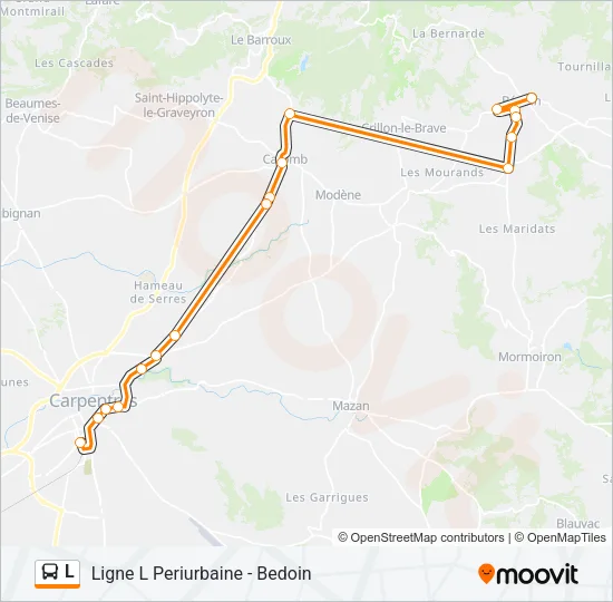 L Bus Line Map
