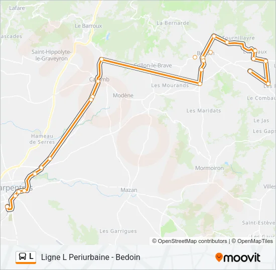 L Bus Line Map