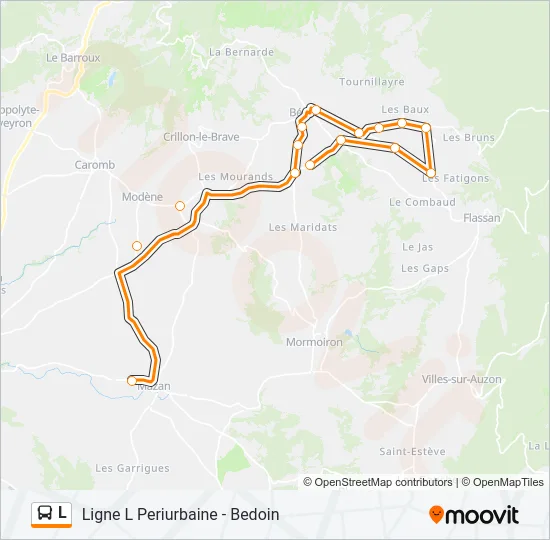 L Bus Line Map