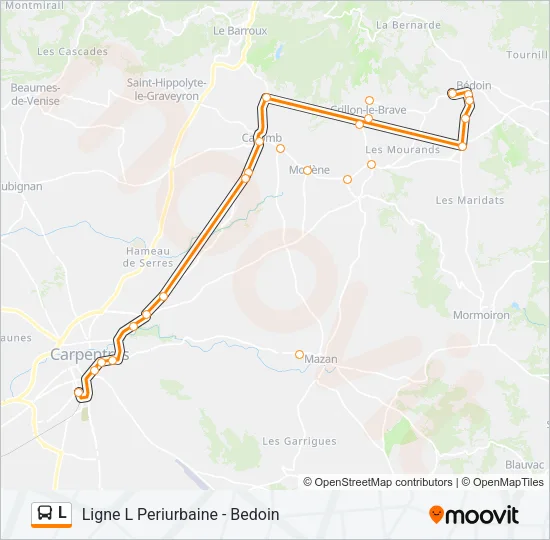 L Bus Line Map