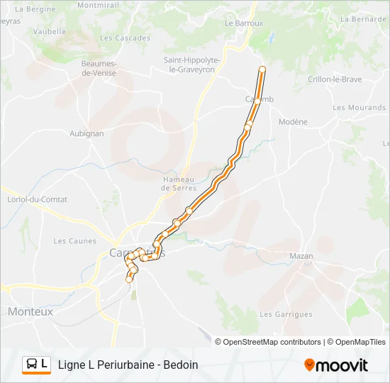 L Bus Line Map