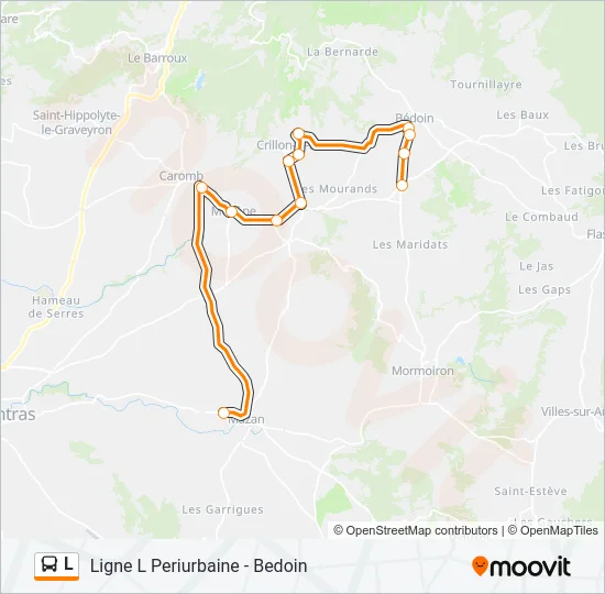 L Bus Line Map
