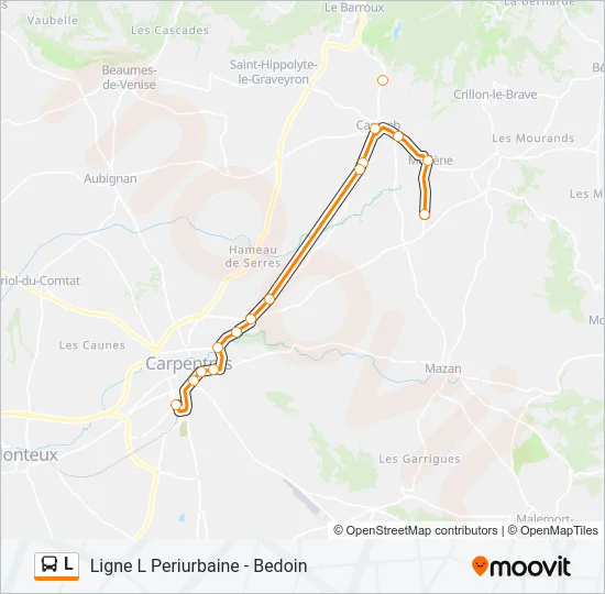 L Bus Line Map