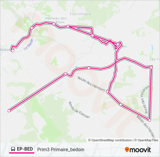 EP-BED Bus Line Map