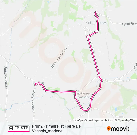EP-STP Bus Line Map