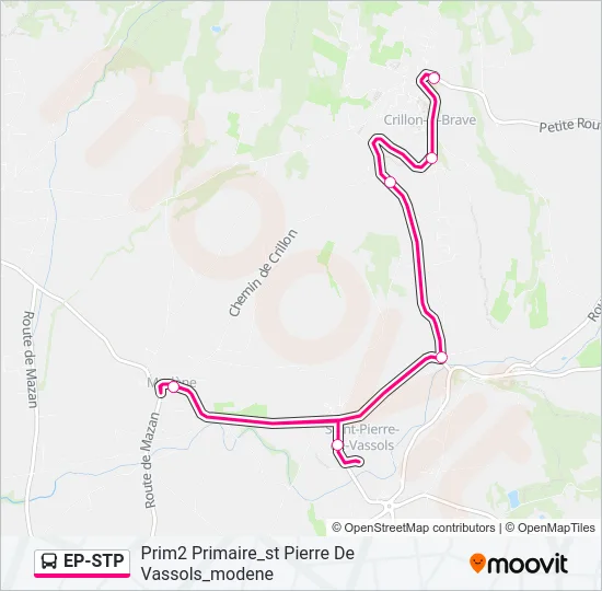 EP-STP Bus Line Map
