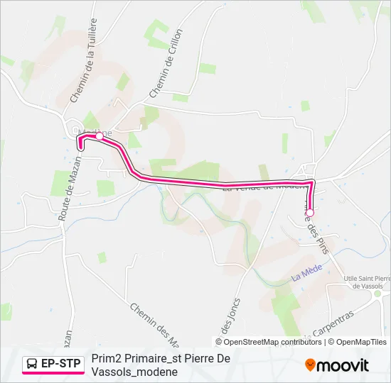 EP-STP Bus Line Map