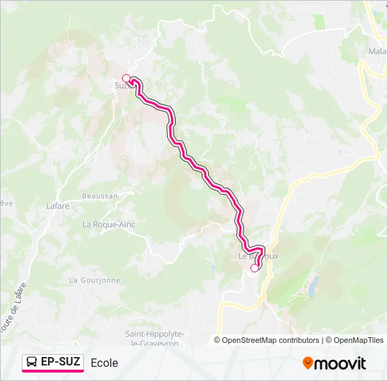 EP-SUZ Bus Line Map