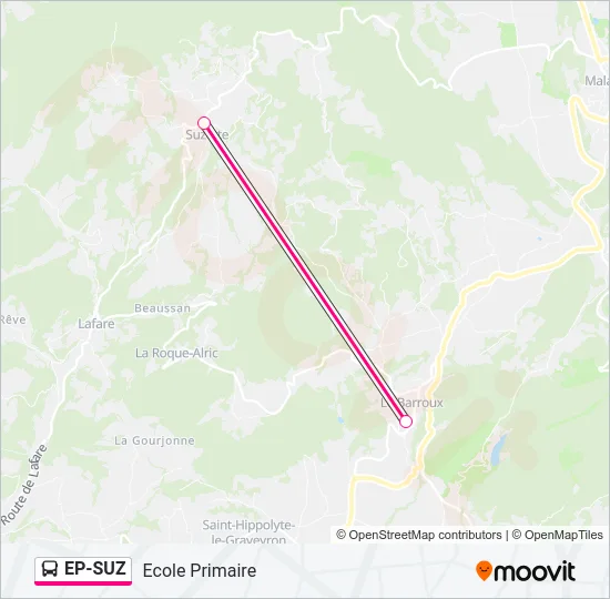 EP-SUZ Bus Line Map