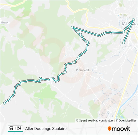 124 Route: Schedules, Stops & Maps - Aller Doublage Scolaire (Updated)