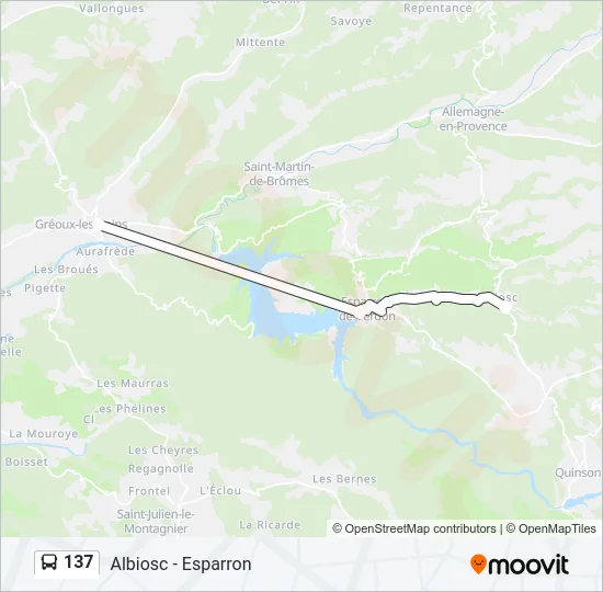 137 Bus Line Map
