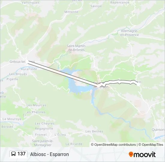 137 Bus Line Map