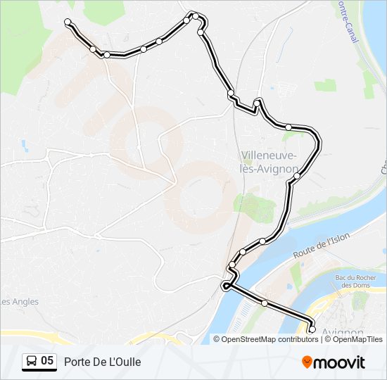 Mapa de 05 de autobús