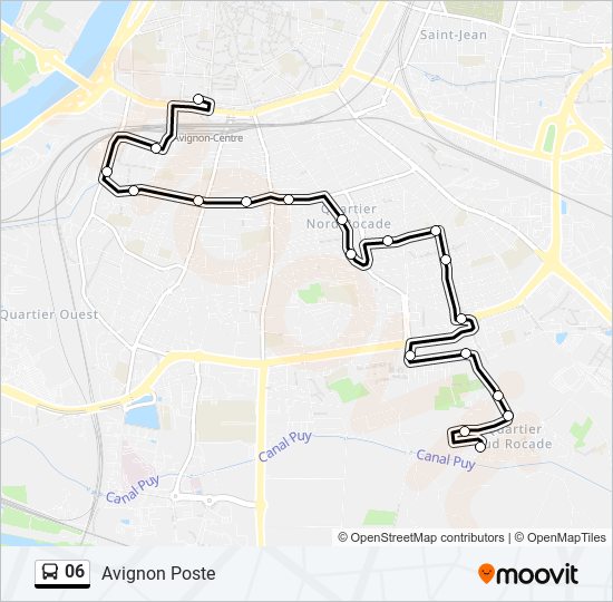 Mapa de 06 de autobús