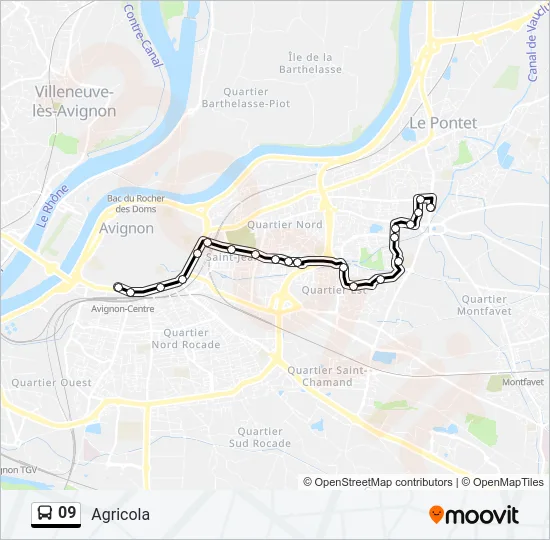 09 Bus Line Map