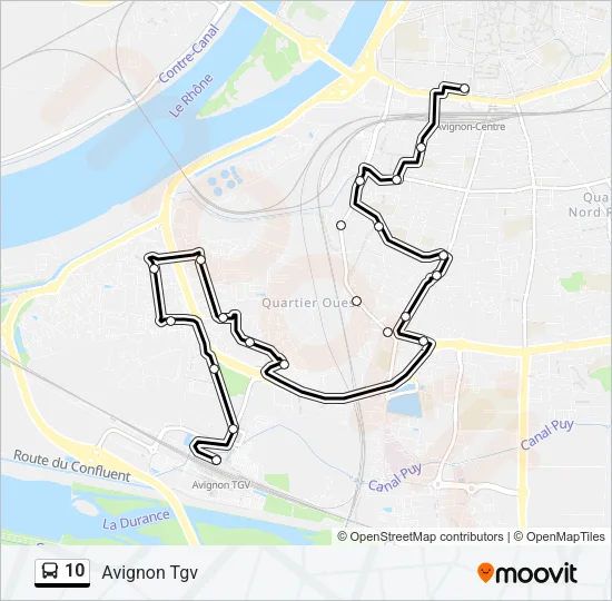 10 Bus Line Map