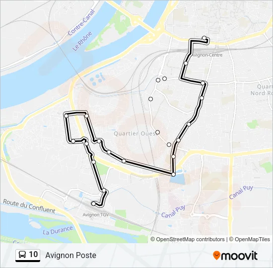 10 Bus Line Map
