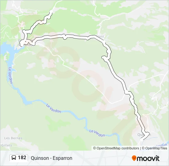 182 Bus Line Map