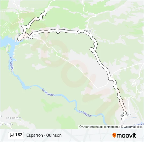 182 Bus Line Map