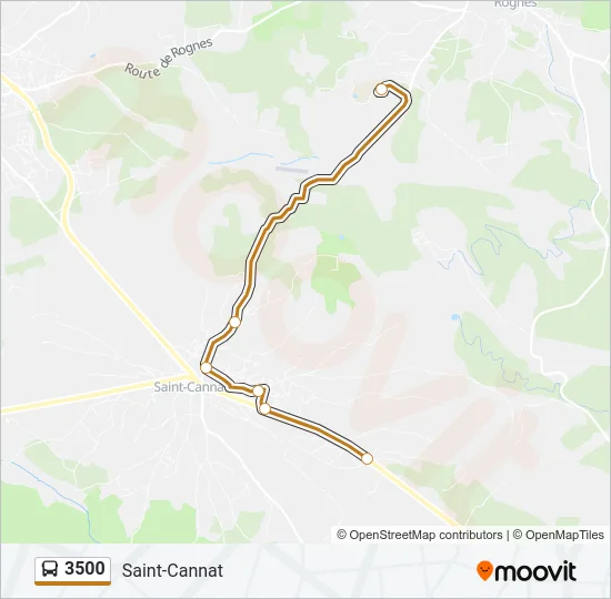 3500 Bus Line Map