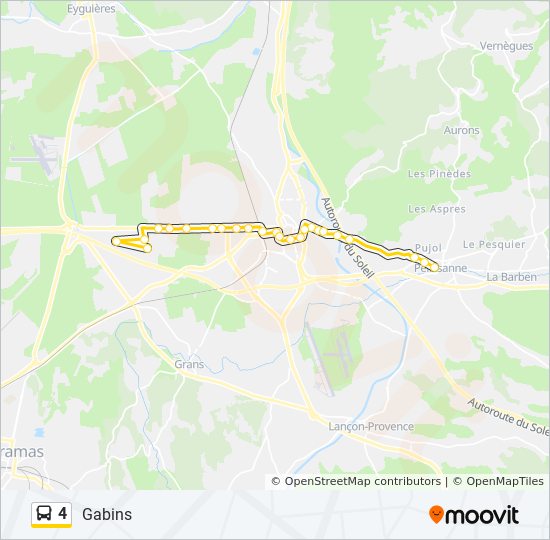 4 Itineraire Horaires Arrets Plan Gabins