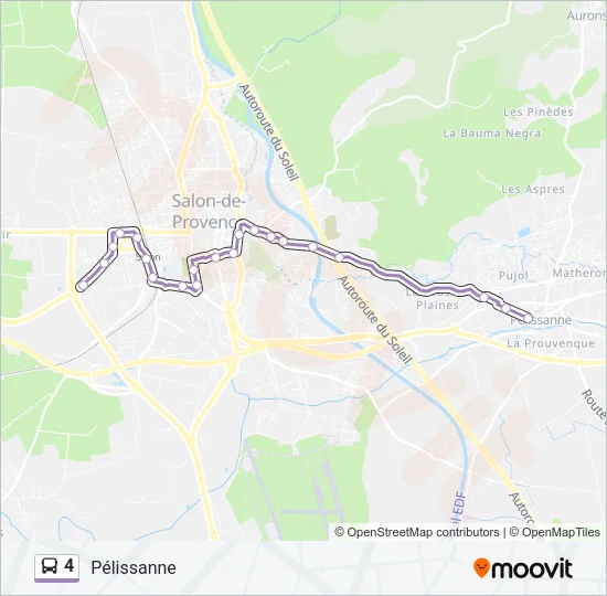 4 Bus Line Map