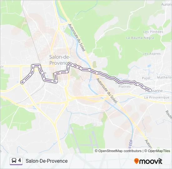 4 Bus Line Map