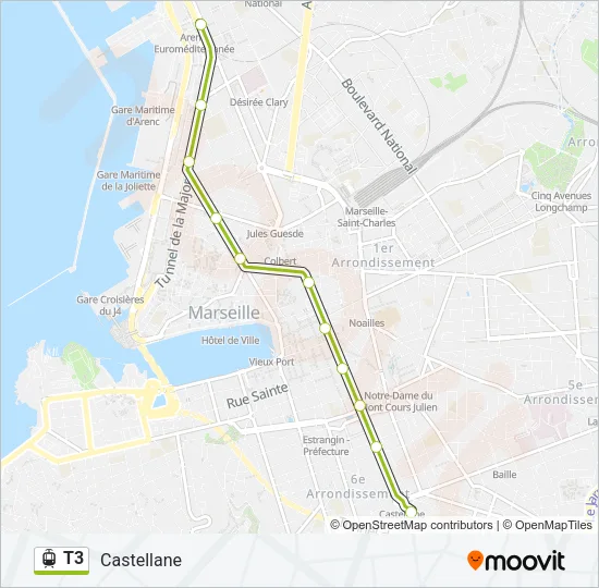 T3 Light Rail Line Map