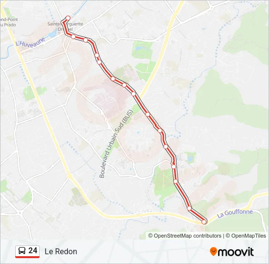 24 Bus Line Map