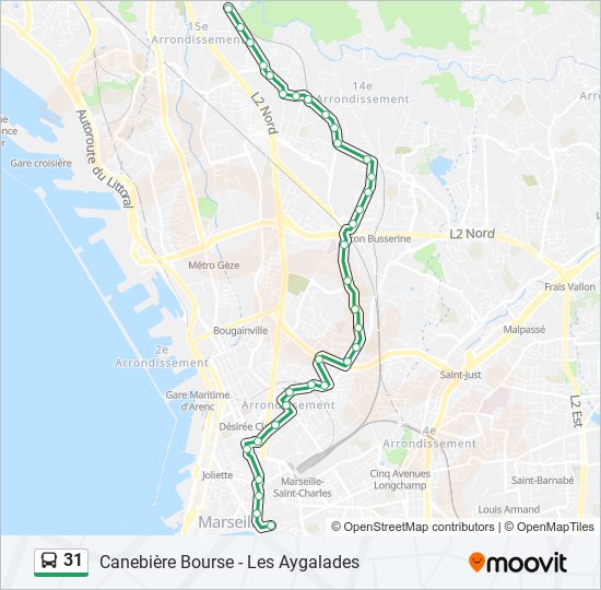 Mapa de 31 de autobús