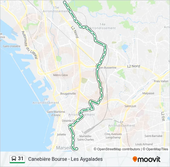 31 Bus Line Map